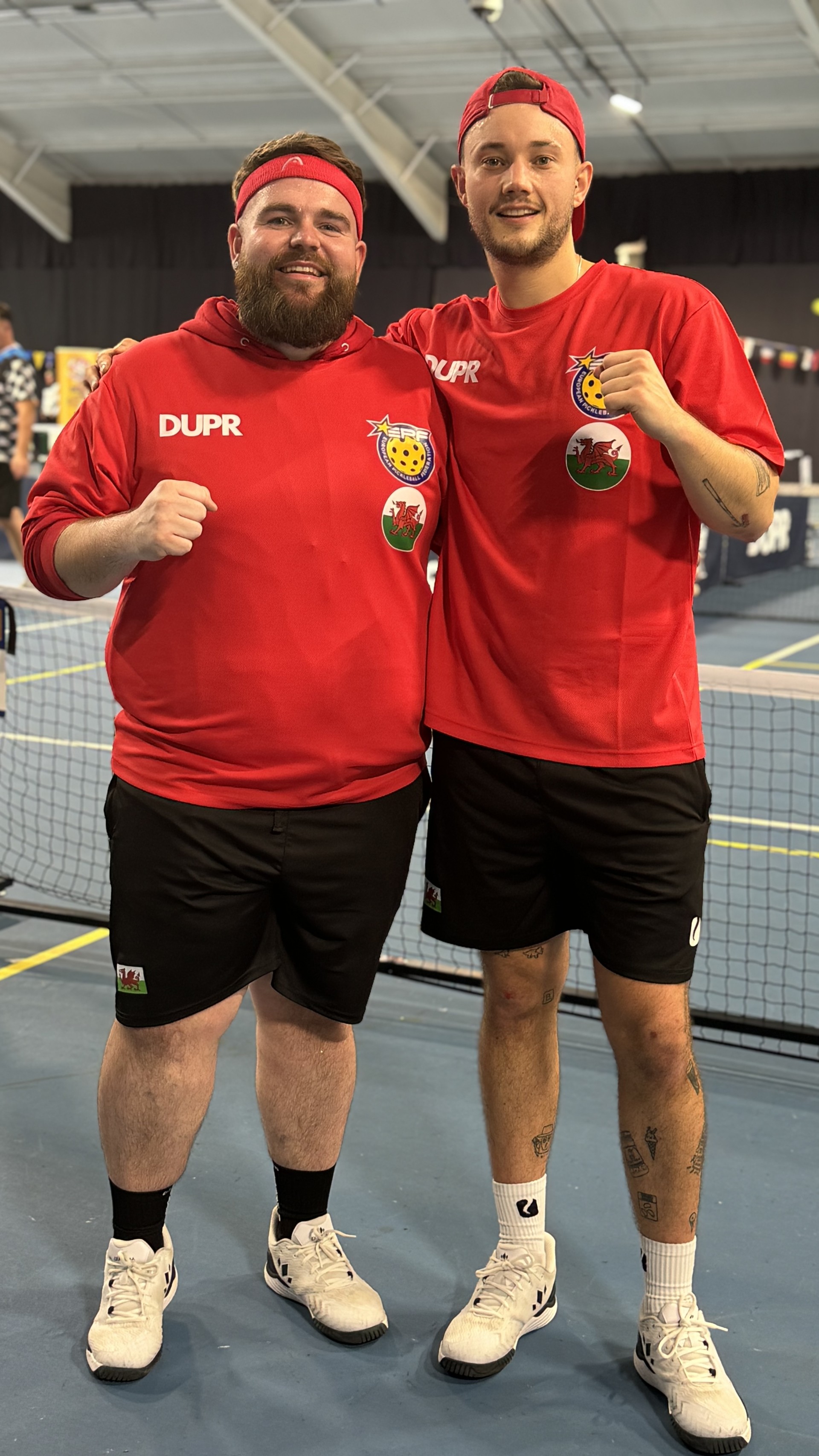 Welsh pickleball player at the 2024 European Championships